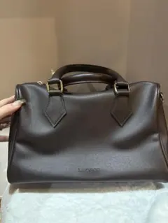 ブラウン レザー ハンドバッグ