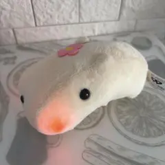 カピバラさん　ほっぺが光るぬいぐるみ　ホワイトさん　2008年製　レトロ　当時物