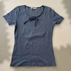 LAURA ASHLEY 半袖カットソー ブルーグレー XSのサムネイル