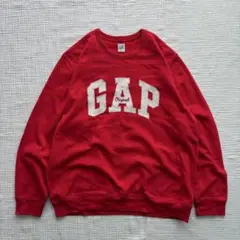 00s OLD GAP スウェット ロゴ 赤 古着 Y2K archive 短丈