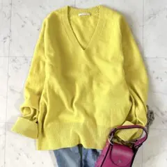 定番＊マカフィー カシミヤ ウール Vネックニット ゆったり トゥモローランド