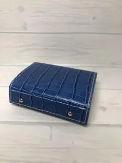 エムピウ ミッレフォッリエ風　革財布　クロコダイル型押しレザー