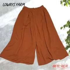 2342.ローリーズファーム　ガウチョパンツ　Free エム相当　明るいブラウン