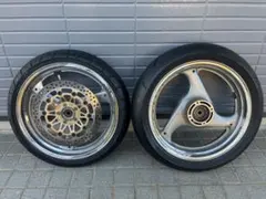 Kawasaki ゼファー750 純正ホイール前後2本 塗装後未使用美品 - メルカリ