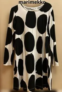 ＊ marimekko ドット柄 長袖 ワンピース XS ＊