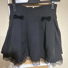 ミシェルマカロン レースリボン美脚スカート S