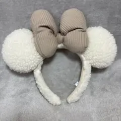 ディズニー カチューシャ ホワイト ボア