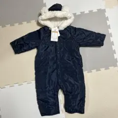 【新品未使用】くま耳バギーオール　50~70サイズ西松屋