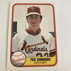 テッド・シモンズ カードinals キャッチャー トレーディングカード