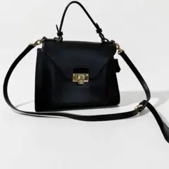 Samantha vega 黒 合成皮革 ハンドバッグ 中サイズ