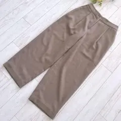 CHRISTIAN AUJARD ワイドパンツ ブラウン 7号