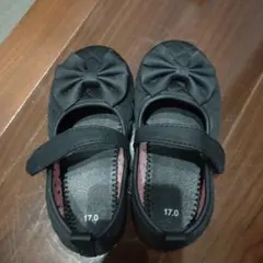 リボン付きブラックフォーマルシューズ 17.0cm