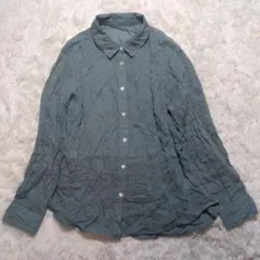 【GIANNI LO GIUDICE】 シャツ 40 長袖 シワ加工 ストライプのサムネイル
