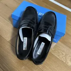 HARUTA ブラック ローファー 3E 23センチ 良品 4505