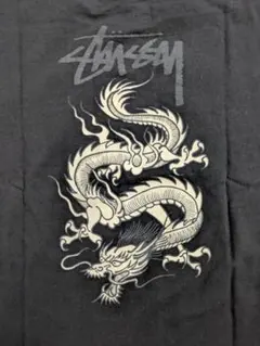 Old Stussy 初代ドラゴンバックプリント Tシャツ ブラック L