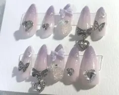 ネイルチップ 量産型 ワンホン 韓国 フレンチガーリー