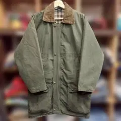 stormahtイギリス製 オイルジャケット 裏地キルティング L オリーブ