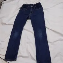 H&M スキニーフィット ダークデニムパンツ 8-9Y