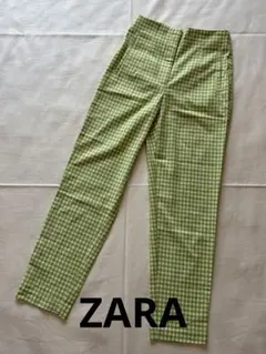 ZARA ギンガムチェック　パンツ
