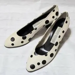 ENRICO COVERI ドット柄パンプス made in italy