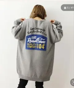 Rodeo Crowns グレー オーバーサイズ セーター