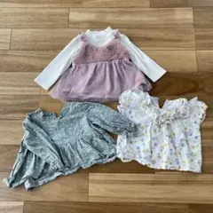 mamaraku ベビー トップス 3枚セット 80cm