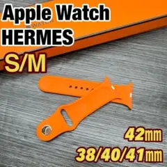 2824 Apple Watch エルメス　オレンジラバー　スポーツバンド 即決 美品 Apple Watch HERMES 限定 オレンジ スポーツバンド