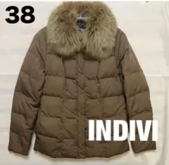 INDIVIインディヴィフォックスファーダウンパーカーコートＭサイズ(表記38)