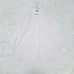 Yves Saint Laurent 長袖シャツ 薄ピンク ロゴ刺繍 麻 リネンのサムネイル