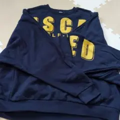 ネイビー プリント スウェット