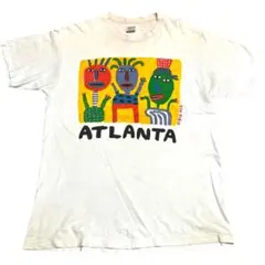 アートTシャツ 90s USA製 BIGHED白 XL シングルステッチ