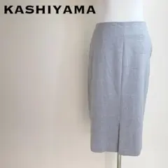KASHIYAMA グレンチェックスカート 大きめサイズ