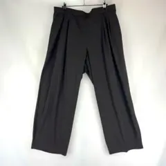 美品 ユニクロ ウルトラストレッチアクティブワイドパンツ 丈短め 茶 3XL