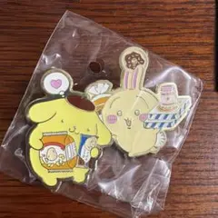 サンリオコラボ　ちいかわピンズコレクション　うさぎ＆ポムポムプリン