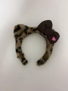 キティ ヒョウ柄 カチューシャ USJ