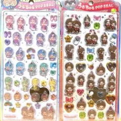 マ*送様 【正規品】モンチッチ うるちゅるポップシール 2枚セット