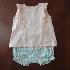 Combi mini☆コンビミニ☆オレンジ トップスとショートパンツ セット