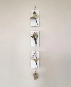 漆喰ドライフラワーガーランド　ハンドメイド