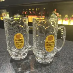 Suntory Whisky クリスタルカットジョッキ 2個セット