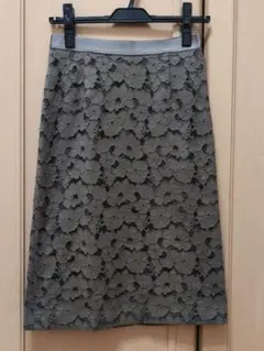 green label relaxing レーススカート　 オリーブ　S