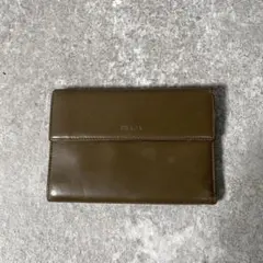 PRADA 프라다 접이식 지갑 가죽 갈색 갈색