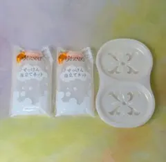 ヴァーナル せっけん泡立てネット　2個 ソープディッシュ　1組　石けん置きのサムネイル