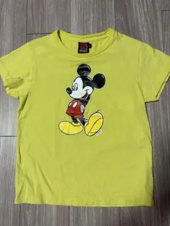レア⭐︎Disney VINTAGE ディズニー　ミッキー　イエロー　Tシャツ
