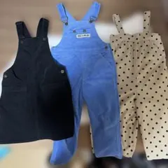 キッズ　オーバーオール3点セット120