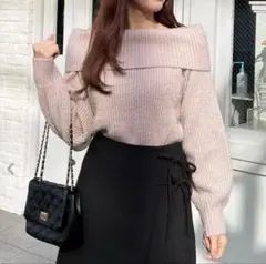 INGNI 畦オフショルラメニット