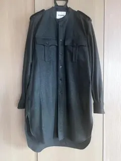 JIL SANDER シャツワンピース ダークグレー - メルカリ