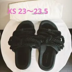 新品】フットインダストリーブラックロープスタイルスサンダル　Mサイズ FOOT INDUSTRY/フットインダストリー】i Rope Slipper（サンダル