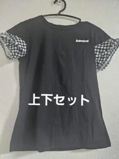 Admiral 黒 テニスウェア チェック柄