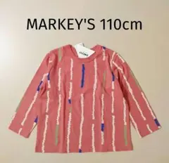 新品 マーキーズ MARKEY'S 長袖Tシャツ 110cm ロンＴ ライン