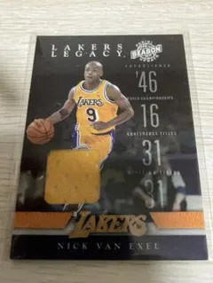 Nick Van Exel Lakers NBAカード ゲーム用スワッチ付き